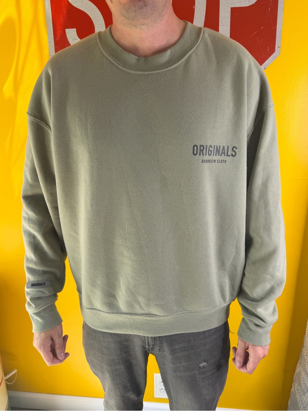 Brooklyn Cloth Originals Crewneck Sweatshirt Menś Size Large